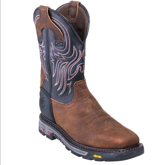 Justin Steel Toe Cowboy Boots size 12 Workboots
